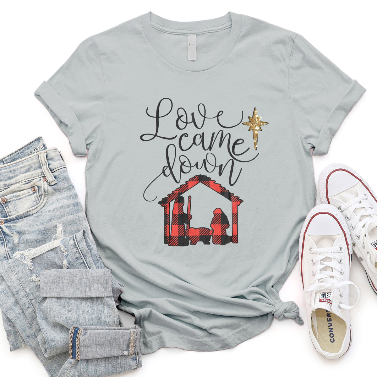Love Came Down Sequin Tee