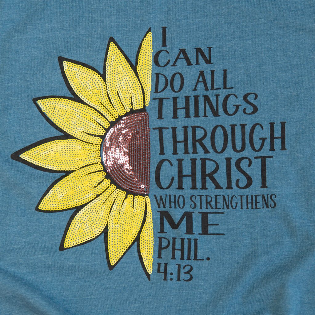 I Can Do All Things Sequin Tee