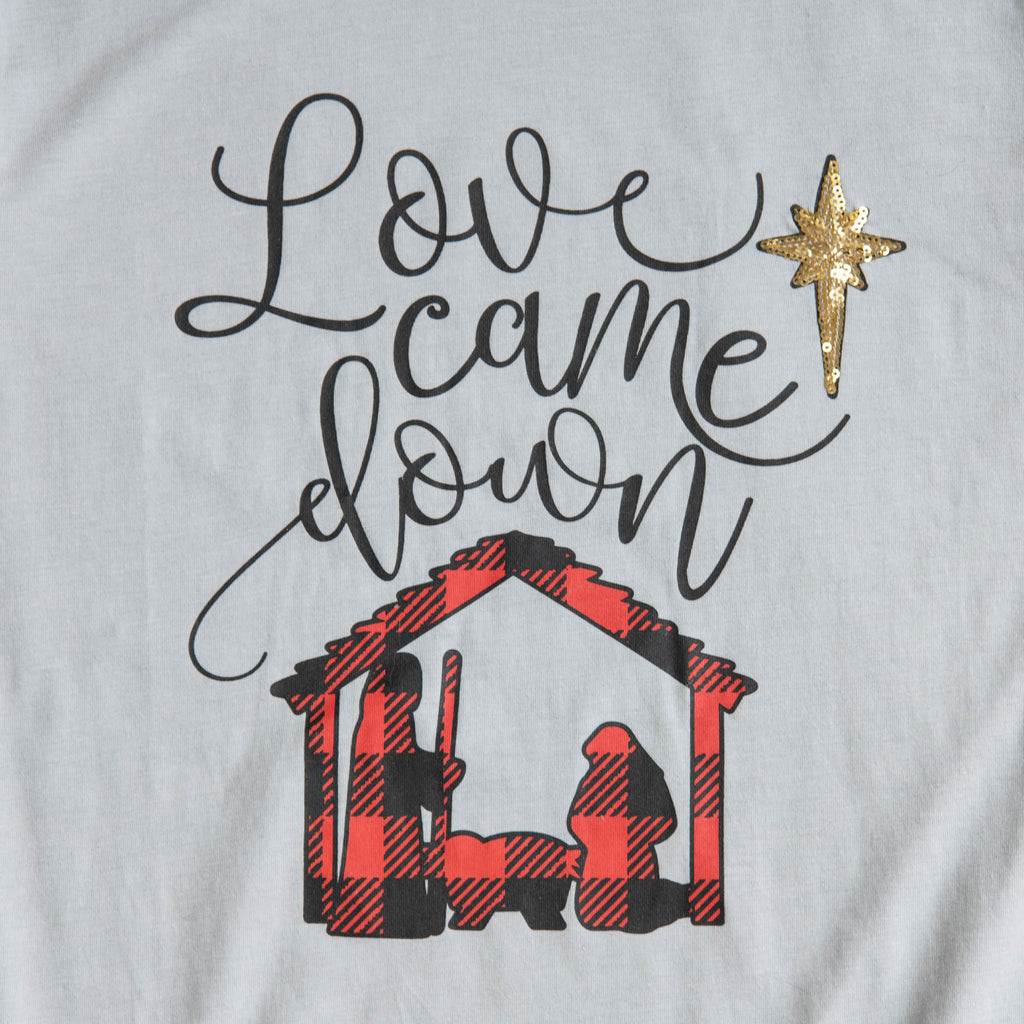 Love Came Down Sequin Tee