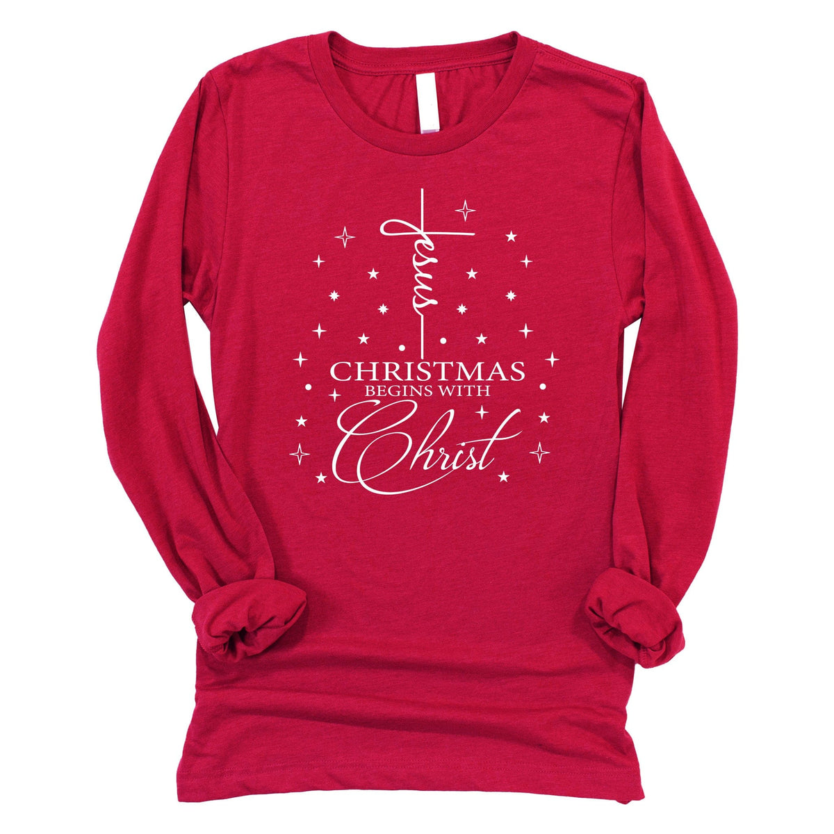 Jesus Christmas Begins Long Sleeve