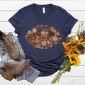 Floral Football V-Neck