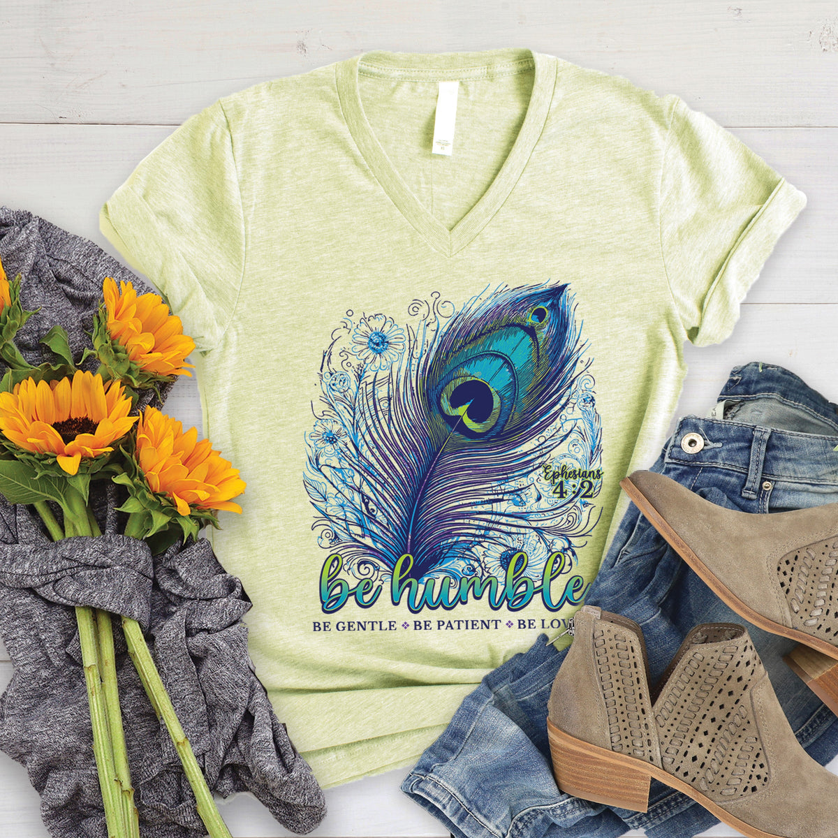 Humble Peacock V-Neck