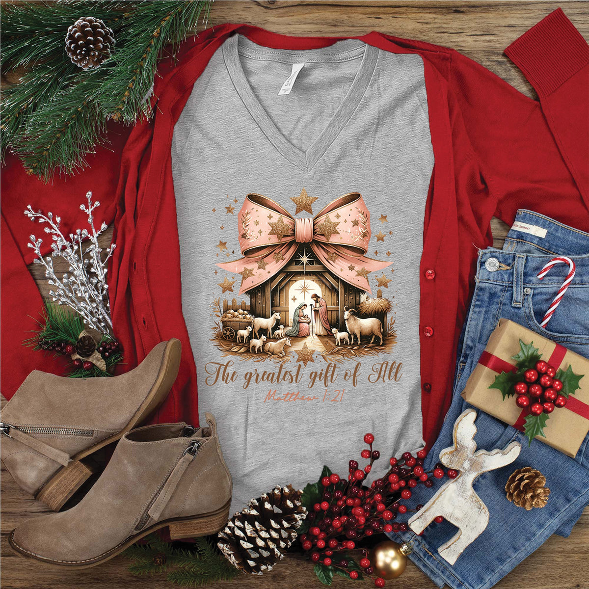 Greatest Gift of All V-Neck