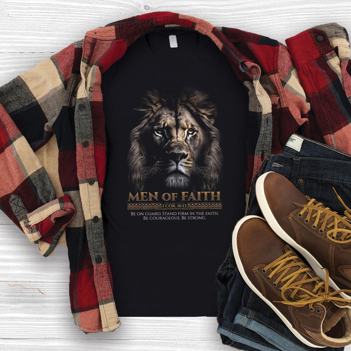 Men of Faith Lion Men's Tee