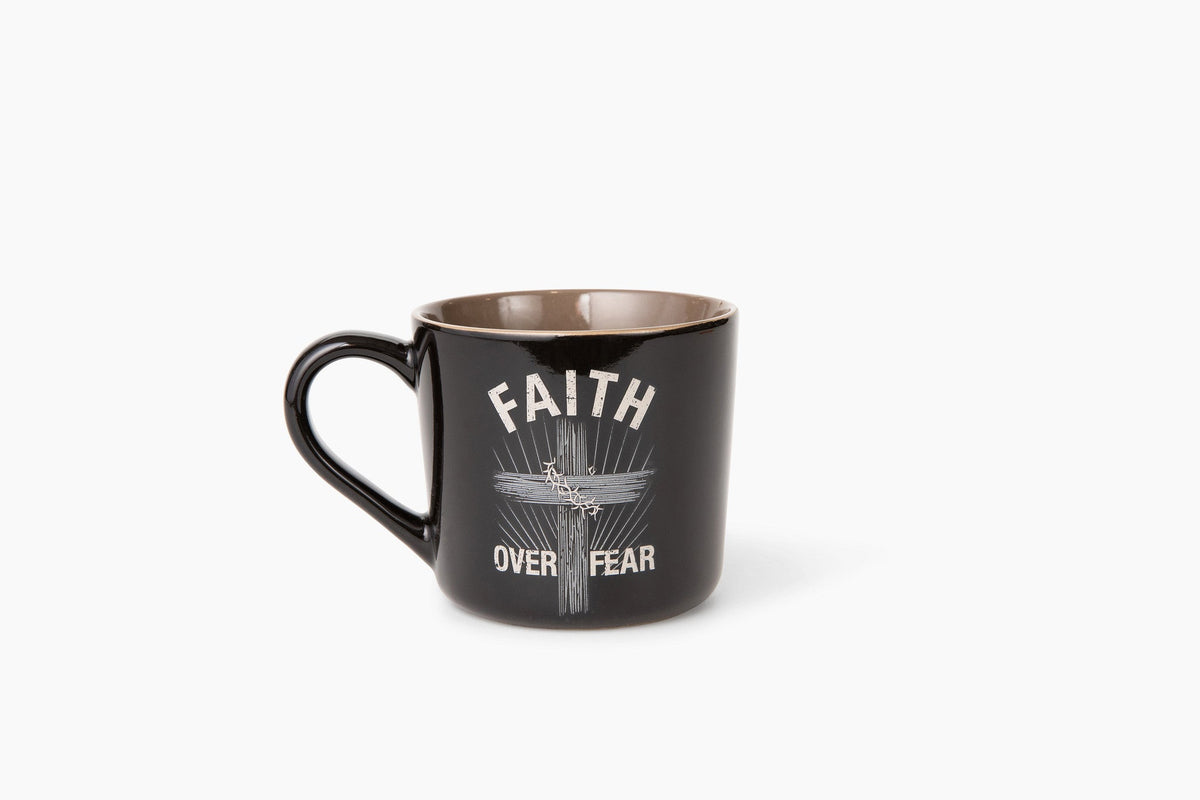 Faith Over Fear Ceramic 15 oz Mug With Handle