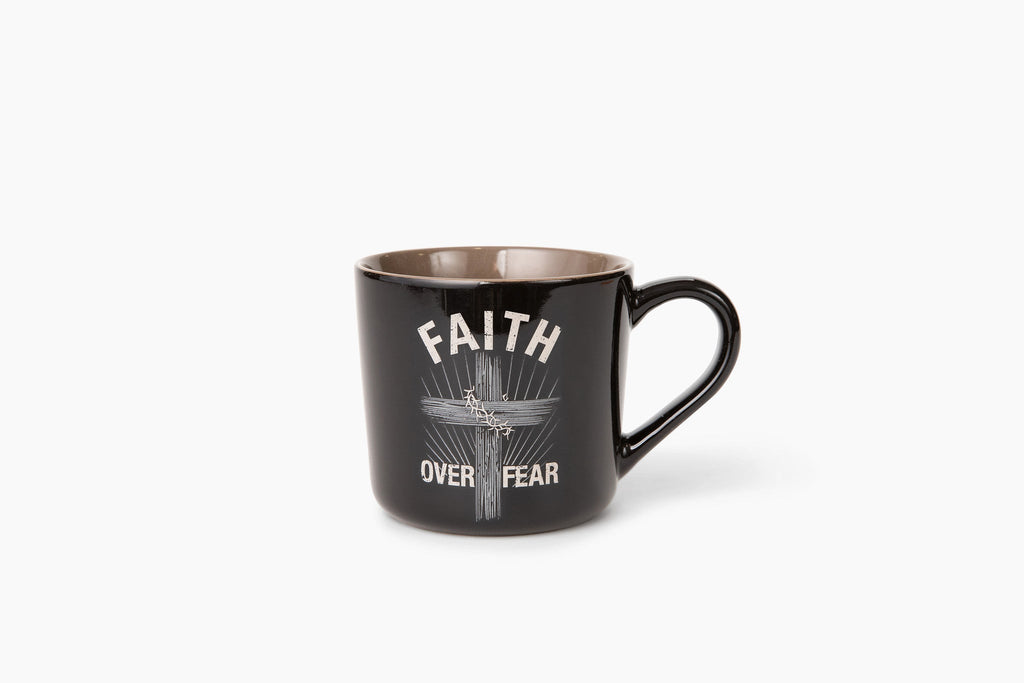 Faith Over Fear Ceramic 15 oz Mug With Handle